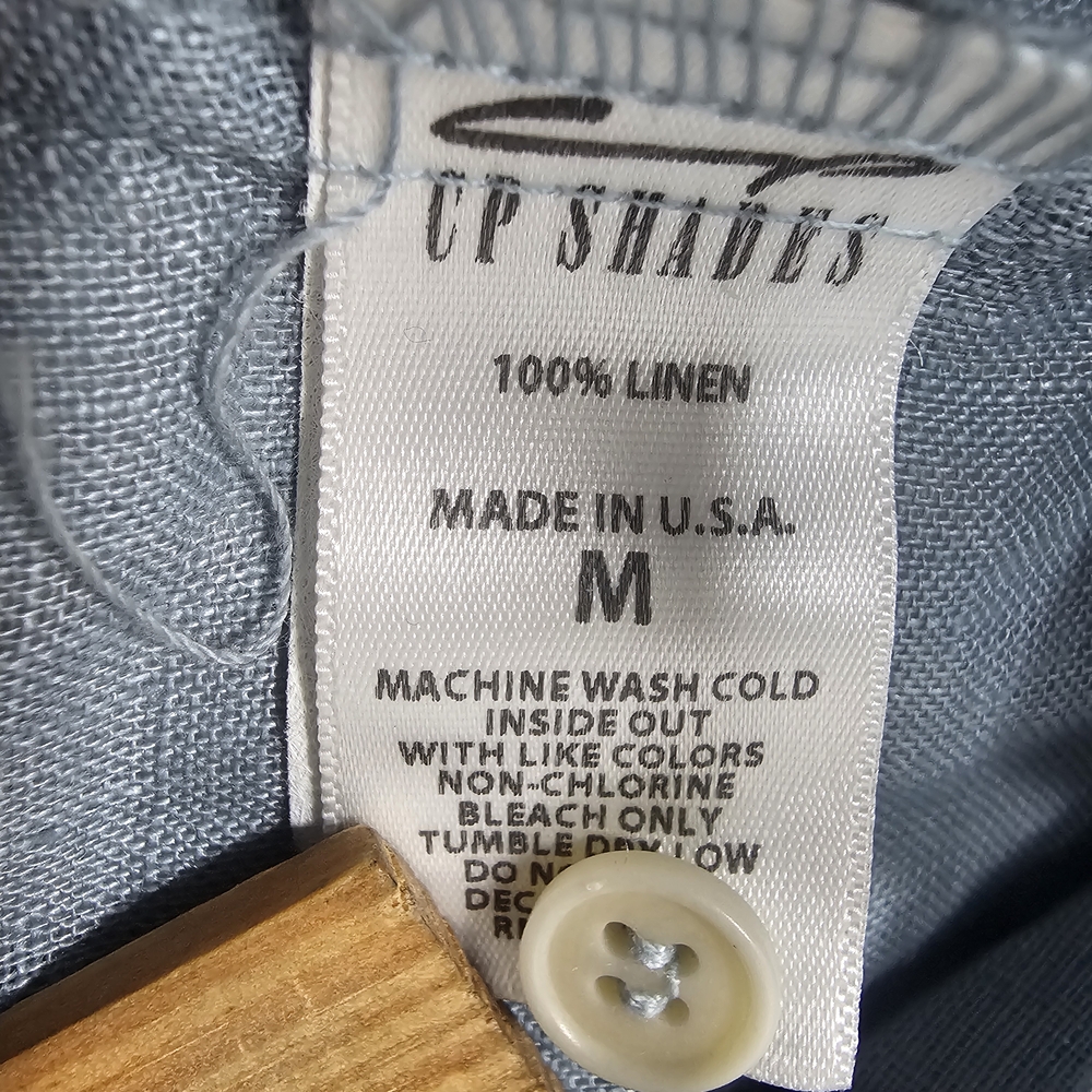 CP Shades 100% Linen, Lined Pin-tuck Shirt/Dress Size M - Picture 6 of 9